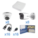 Sistema Epcom KESTXLT8BW/8EW, TURBO HD720p, Incluye DVR 16ch, 8 cámaras bullet color blanco interior - ext. 3.6mm, 8 cámaras eyeball interior - exterior 2.8mm, Transceptores, Conectores, Fuente Heavy Duty 20A, Hasta 15Vcd para Larga Distancias 