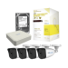 Kit IP Hikvision KHL4B/1TB, de 4 Canales de 1 Megapixel, NVR de 4 Canales + 4 Cámaras IP + Bobina de Cable de 100 mts + Disco Duro 1 TB