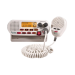 Radio móvil marino Cobra MRF45D VHF clase D con canales Internacionales, de Canadá y Estados Unidos