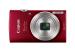 Cámara Canon PowerShot ELPH 180, 20.5mpx, 8x Óptico, 4x Digital, 2.7" LCD, Recargable, Flash, Color Rojo