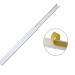 Canaleta color blanco de PVC auto extinguible, de una vía, 12 x 8 mm tramo de 6 pies con cinta adhesiva (5000-21252) TMK-0812-CC