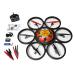 Drone Hexacopter WLToys V323, 2.4 ghz hasta 150 megros, 360 grados, color Negro