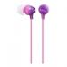 AUDIFONO INTERNO ( IN-EAR) SONY EX15-LP COLOR MORADO CONECTOR 3.5 MM MDR-EX15LP/PR