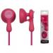 AUDIFONOS TIPO INSERCIÓN (IN-EAR)  PANASONIC RP-HV41PP COLOR ROSA CONECTOR 3.5MM RP-HV41PP-PB
