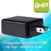 MINI CARGADOR DE PARED USB A MICRO USB GHIA 100-24V 50/60Hz, 0.4A, NEGRO N/A