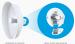 PowerBeam 802.11ac hasta 450 Mbps, antena integrada de 27 dBi, con anillo aislante PBE5AC500ISO