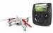 Drone Quadcopter HUBSAN H107D, Transmisor radiocontrol con FPV, 2.4 Ghz, 100 metros, color Blanco