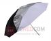 Sombrilla para Fotografía, Extragrande de 110cm , Plata/Negro, y Translucida, Doble Uso