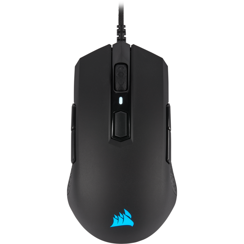 Mouse Corsair Gaming M55 RGB Pro Black Ratón ambidiestro para juegos y con varios agarres CH-9308011-NA