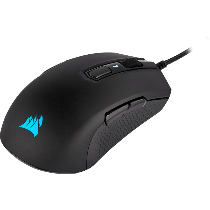 Mouse Corsair Gaming M55 RGB Pro Black Ratón ambidiestro para juegos y con varios agarres CH-9308011-NA