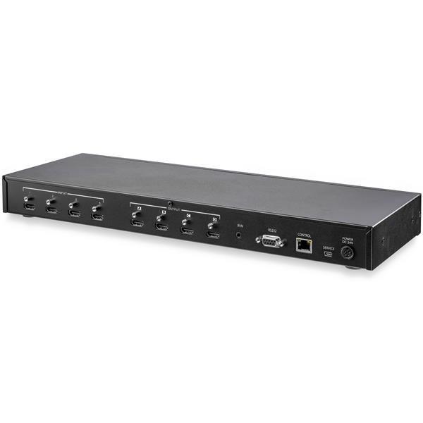 StarTech.com Switch Conmutador Matrix HDMI 4x4 con Audio y Control vía Ethernet - 4K 60Hz