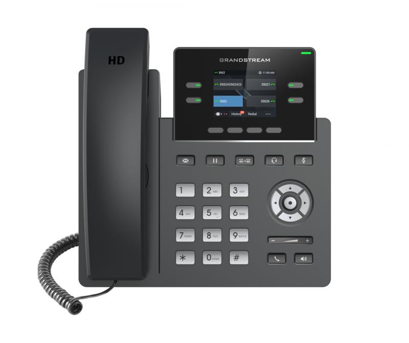Grandstream Networks GRP2612 teléfono IP Negro Terminal con conexión por cable TFT 4 líneas