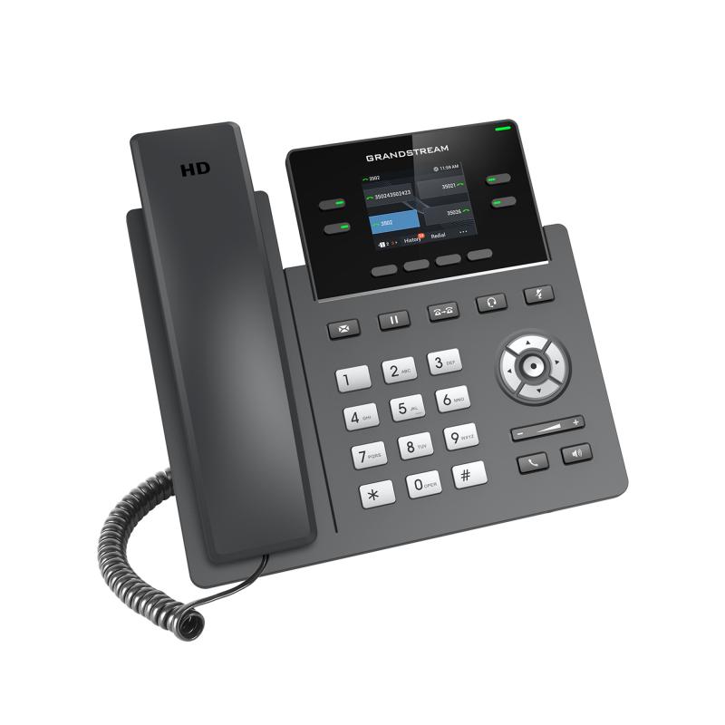 Grandstream Networks GRP2612 teléfono IP Negro Terminal con conexión por cable TFT 4 líneas