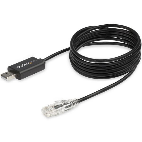 StarTech.com Cable USB de 1.8 m para Consola Cisco - Adaptador USB a RJ45