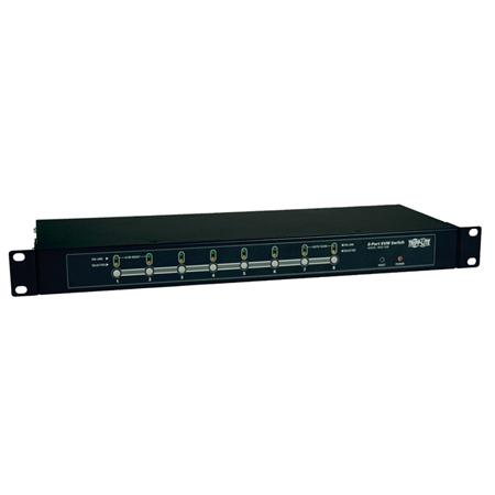 Tripp Lite KVM de 8 Puertos de 1U para instalar en Rack con Menú en Pantalla