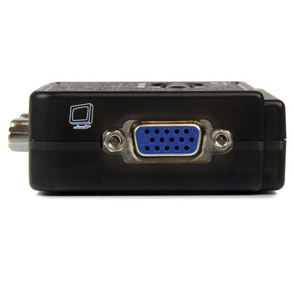 StarTech.com Juego de Conmutador KVM de 2 puertos con todo incluido - USB - Audio y Vídeo VGA