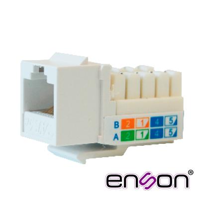 JACK KEYSTONE ENSON EPRO-JACK5E-WH CAT5E VERTICAL CON PINZAS BLANCO