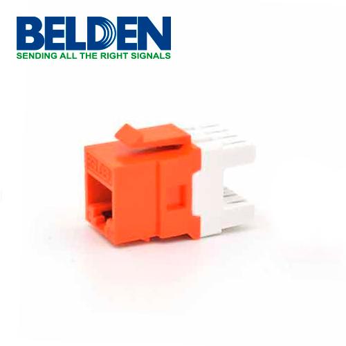 CONECTOR JACK BELDEN AX104189 RJ45 CAT6 568A/B COLOR NARANJA KEYCONNECT