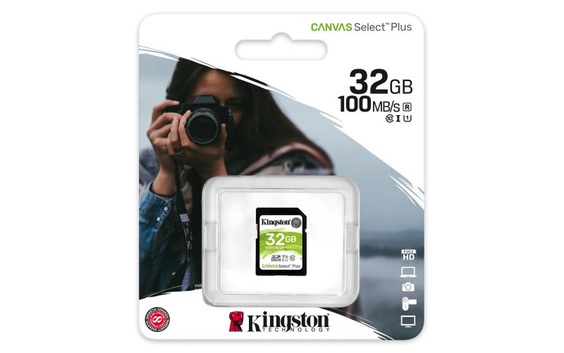 Kingston Technology Canvas Select Plus memoria flash 32 GB SDHC Clase 10 UHS-I