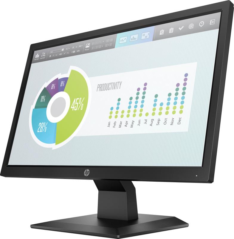 HP P204v LED display 49.5 cm (19.5") 1600 x 900 Pixeles HD+ Plana Negro