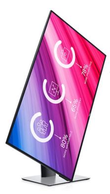 DELL UltraSharp U2419H LED display 60.5 cm (23.8") 1920 x 1080 Pixeles Full HD Plana Mate Plata