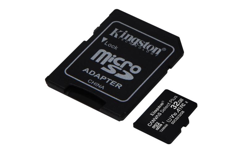Kingston Technology Canvas Select Plus memoria flash 32 GB MicroSDHC Clase 10 UHS-I