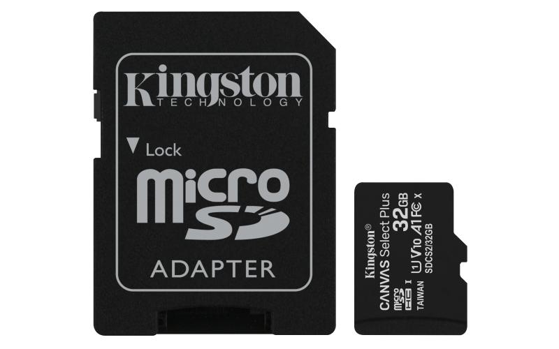 Kingston Technology Canvas Select Plus memoria flash 32 GB MicroSDHC Clase 10 UHS-I