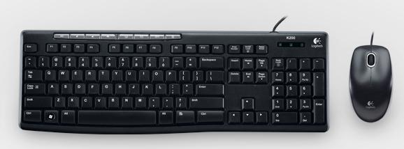 Logitech MK200 teclado USB Negro