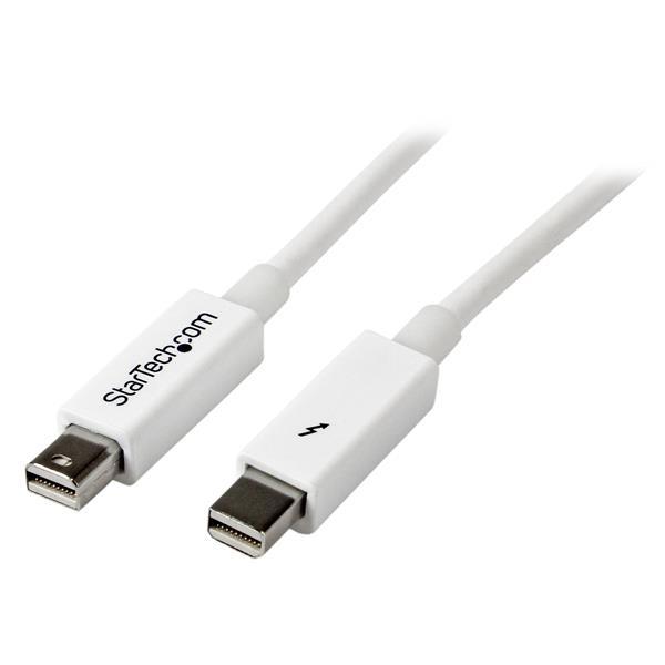 StarTech.com Cable 50cm Thunderbolt - Blanco - Macho a Macho