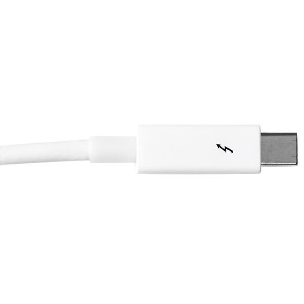 StarTech.com Cable 50cm Thunderbolt - Blanco - Macho a Macho