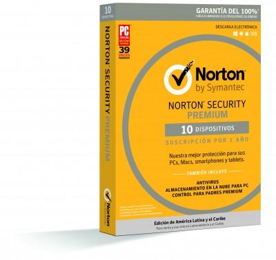 Antivirus NORTON Premium - 10 licencias, 1 Año(s)