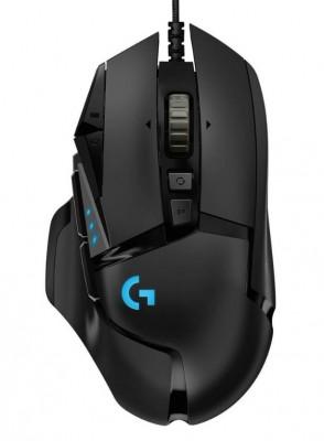 Mouse alámbrico LOGITECH G502 HERO - Negro, 11, Alámbrico, Óptico, 16000 DPI