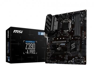 Tarjeta Madre MSI  MB MSI Z390-A PRO - DDR4-SDRAM, 64 GB, Intel, LGA1151, ATX