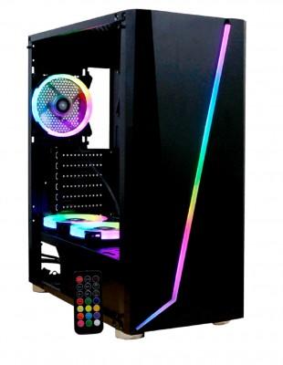 Gabinete Gaming ATX Yeyian Armageddon 2200 - Gabinete, ATX, Negro / Multicolor