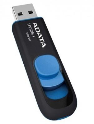 Memoria USB ADATA UV128 - Negro, 64 GB, USB 3.0, 90 MB/s, 40 MB/s