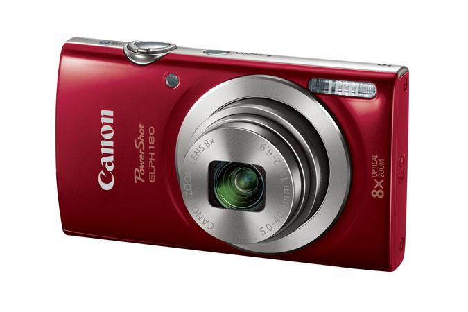 Canon PowerShot ELPH 180 Cámara compacta 20 MP CCD 5152 x 3864 Pixeles 1/2.3" Rojo, Plata