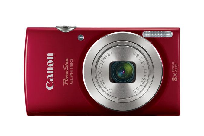 Canon PowerShot ELPH 180 Cámara compacta 20 MP CCD 5152 x 3864 Pixeles 1/2.3" Rojo, Plata