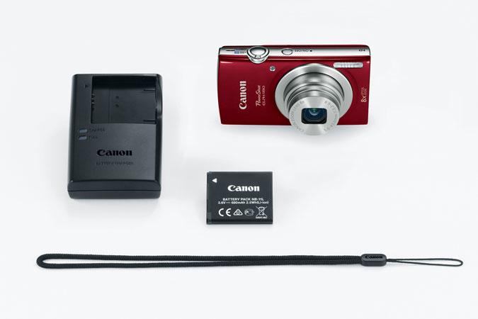 Canon PowerShot ELPH 180 Cámara compacta 20 MP CCD 5152 x 3864 Pixeles 1/2.3" Rojo, Plata