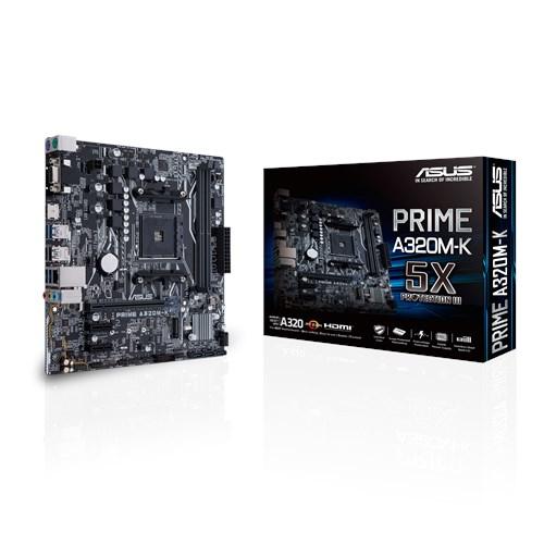 ASUS MB PRIME A320M-K placa base Enchufe AM4 Micro ATX AMD A320