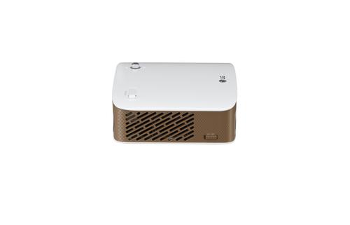 LG PH150G video proyector 130 lúmenes ANSI DLP 720p (1280x720) Proyector portátil Oro, Blanco