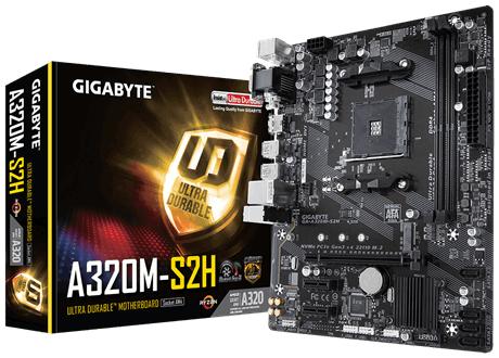 Gigabyte GA-A320M-S2H placa base Enchufe AM4 Micro ATX AMD A320