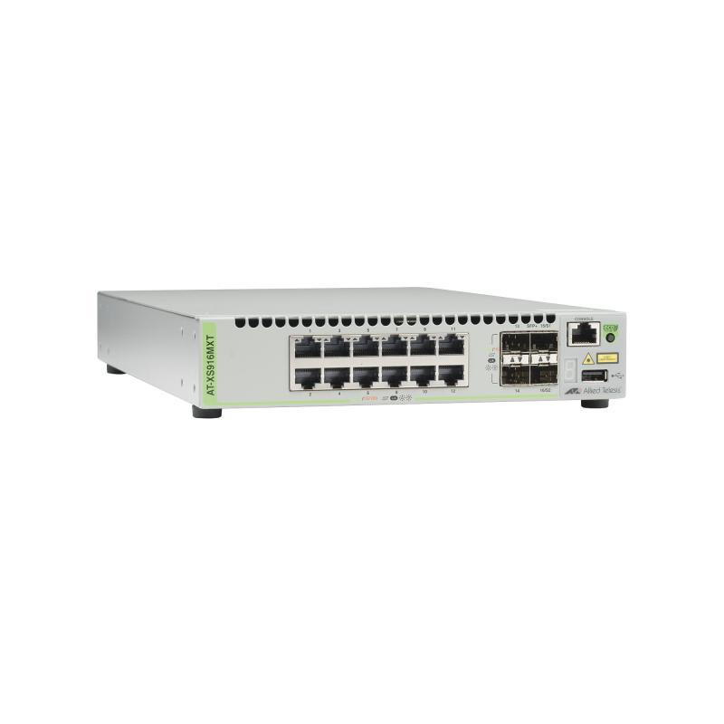 Switch Capa 3 Stackeable 10 Gigabit , 12 puertos 100/1000/10G Base-T (RJ-45)  y 4 puertos SFP/SFP+ 1