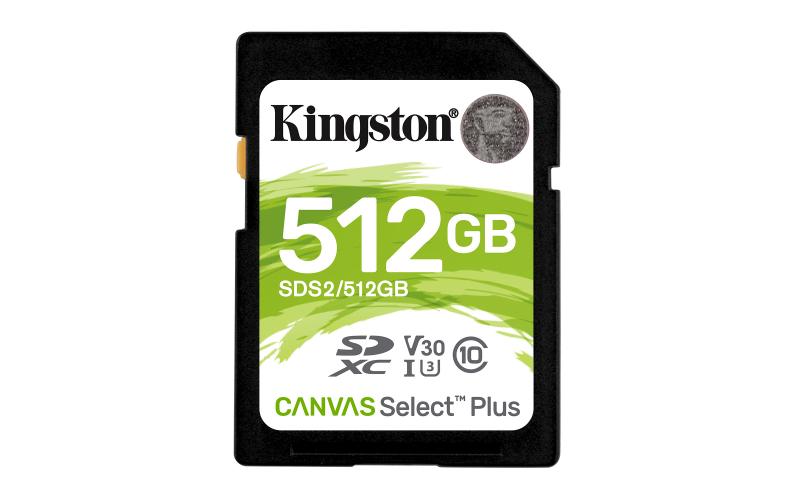 Kingston Technology Canvas Select Plus memoria flash 512 GB SDXC Clase 10 UHS-I