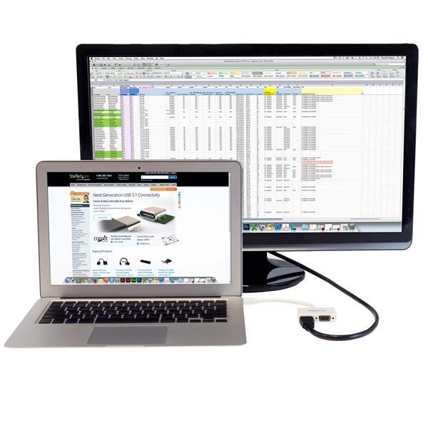 StarTech.com Adaptador Mini DP de Audio/Video para Viajes - Convertidor Mini DisplayPort a HDMI o VG