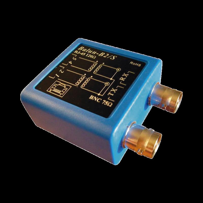 Balun E1 -Adaptador BNC hembra 75 ohms a jack RJ45 120 ohms BALUN-E1