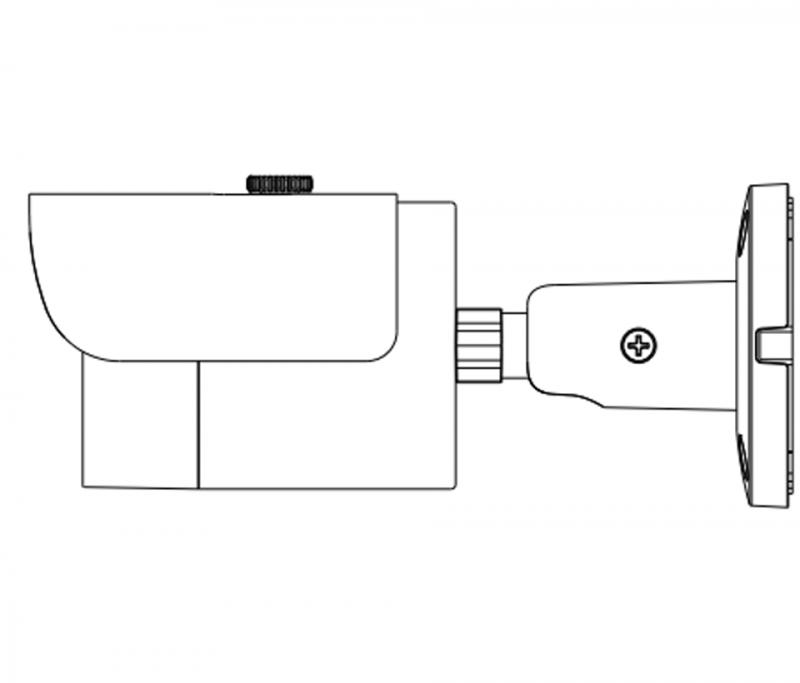 DAHUA IPCHFW1531S28 - Cámara IP bullet 5 Mp/ H265+ / WDR Real 120 dB / Lente 2.8 mm / Ir 30  Mts / 