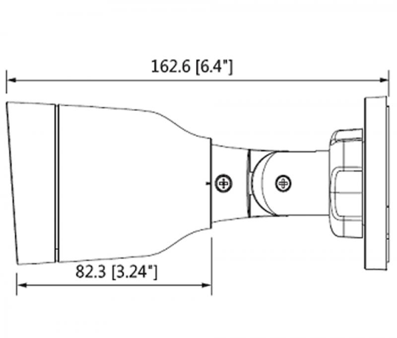 DAHUA EZIP B1B20L28 - Camara IP bullet 2  MP / H265+ / H265 / 20FPS / Lente 2.8 mm / Angulo de visio