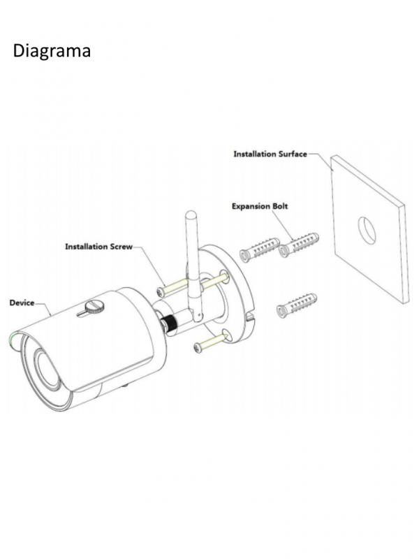 DAHUA IPCHFW1320SW28 - Camara IP bullet 3 megapixeles  WiFi / Lente 2.8 mm / Angulo de vision 100 gr