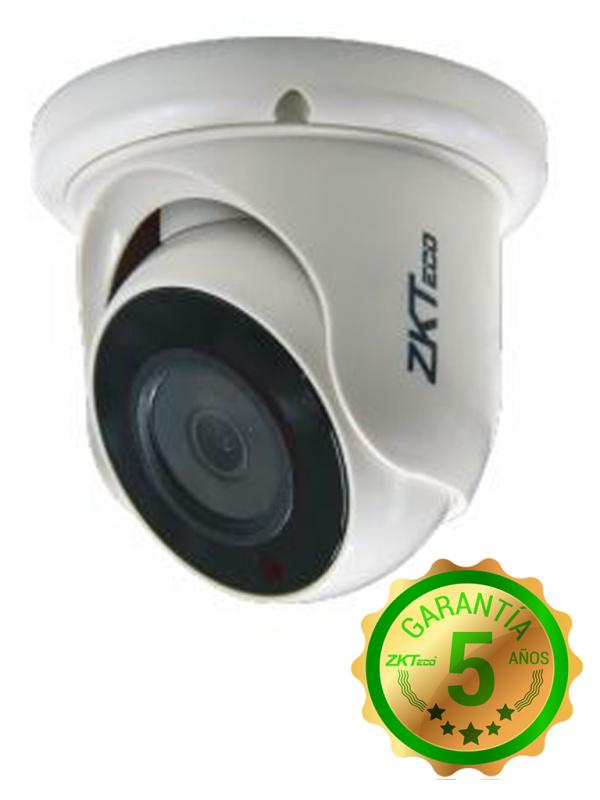 ZKTECO ES32B11J - Cámara Domo HDCVI 1080p/ AHD/ TVI/ CVBS/ Lente 2.8 mm/ Ángulo Visión 92 grados/