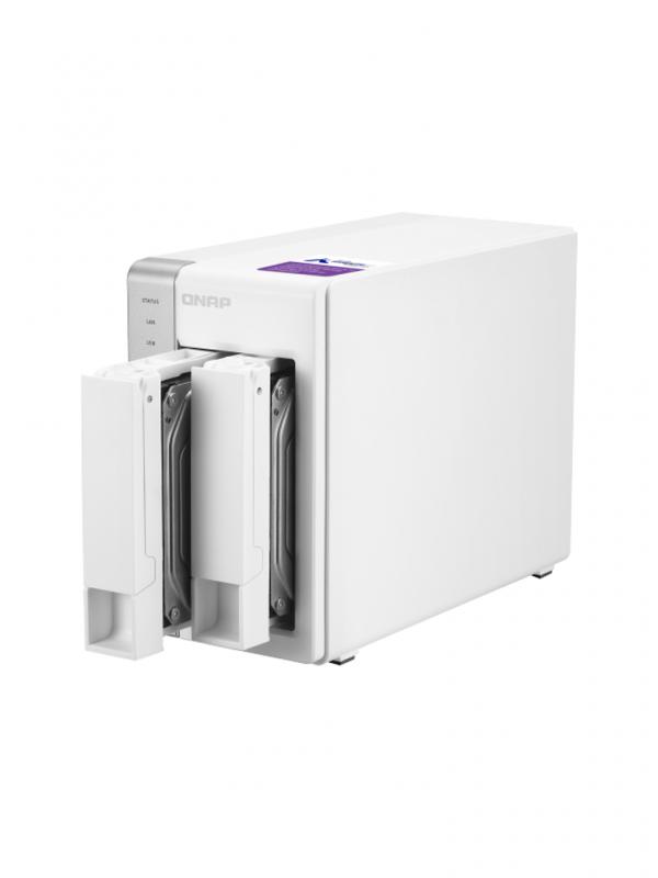 QNAP TS231P - NAS Sistema de almacenamiento en red / Servidor de archivos / Hasta 2  HDD / 1GB RAM /